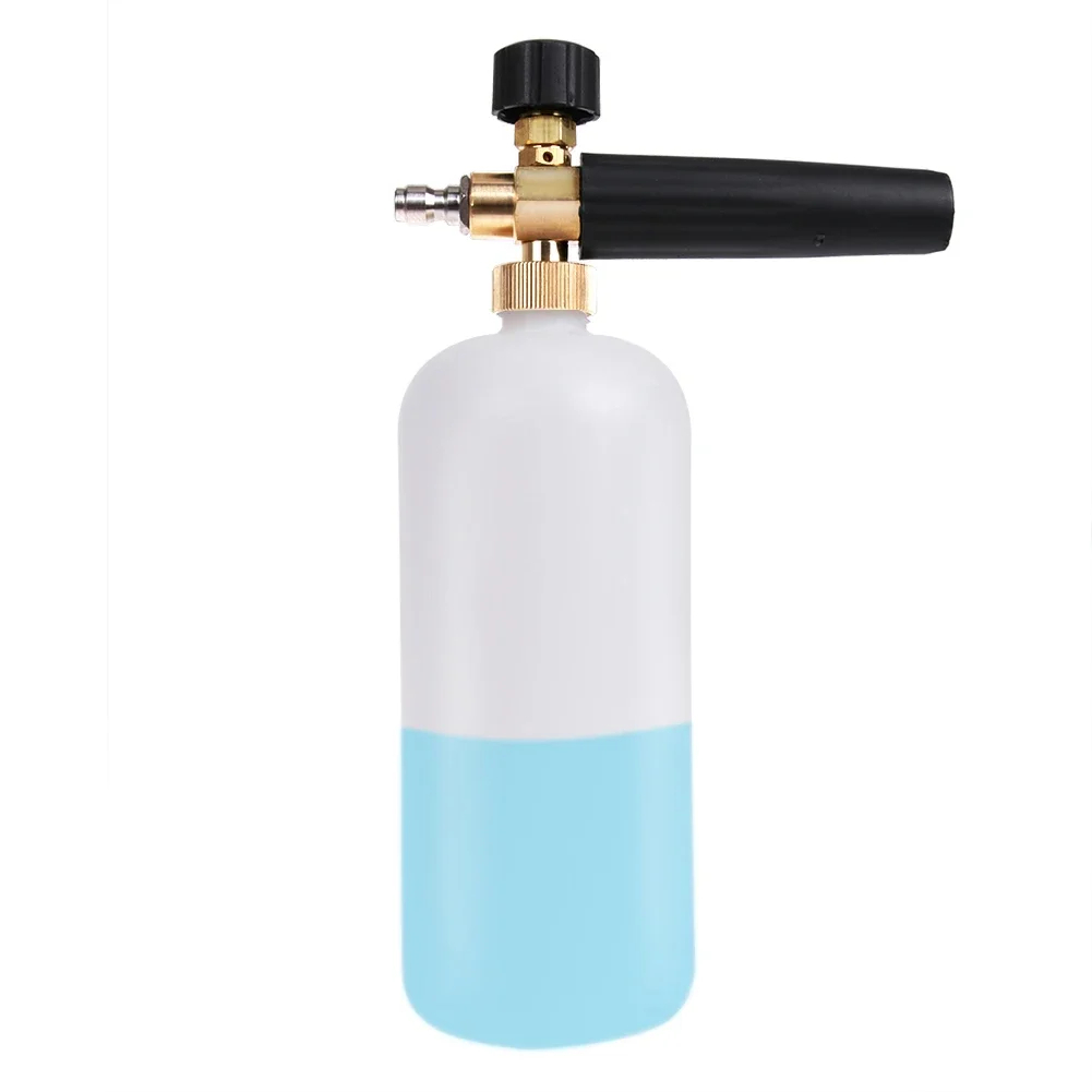 Pressure Washer Foam Gun - 1L 車用洗浄フォームガン、1/4インチクイックコネクター、調整可能な高圧ソープフォーマー、洗車用高圧洗浄機、ソープフォーム生成器