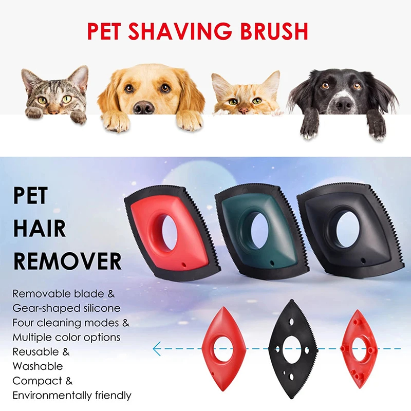 4 モードペットの毛リムーバーコームブラシ犬猫の毛ディテール - Detailing Brush Set のレビューと価格