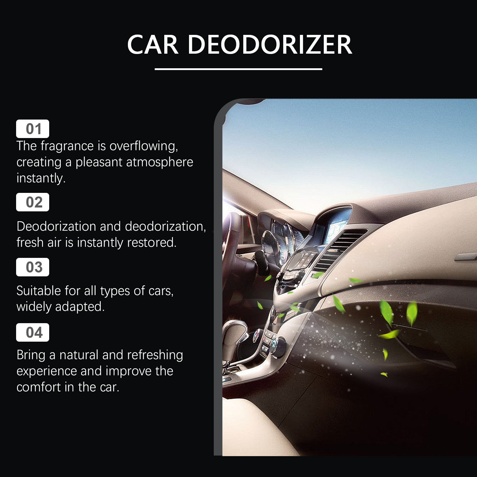 車用消臭スプレー 長持ちする軽い香りの芳香剤 悪臭除去 車内 - Odor Eliminator Car のレビューと価格