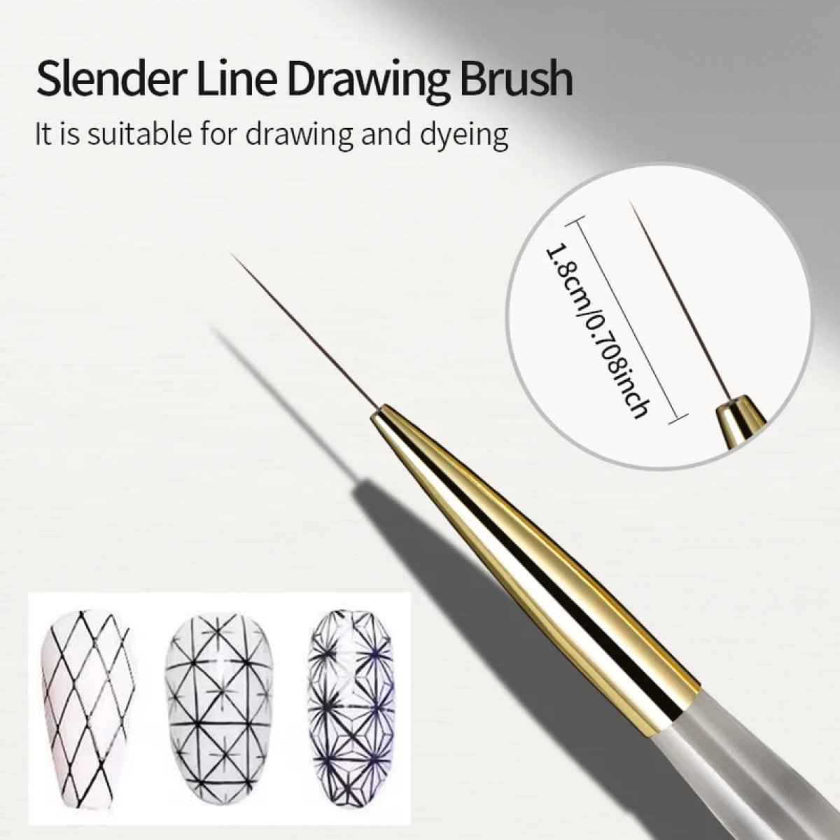 1/2/5本セット ネイルアートライナーブラシセット 超極細 - Detailing Brush Set のレビューと価格