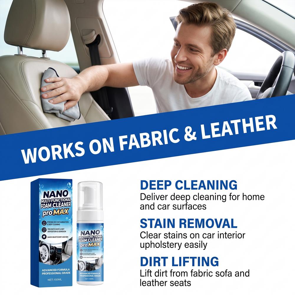 泡状クリーナー。頑固な汚れを落とし、臭いを除去。効果的な処方 - Odor Eliminator Car のレビューと価格