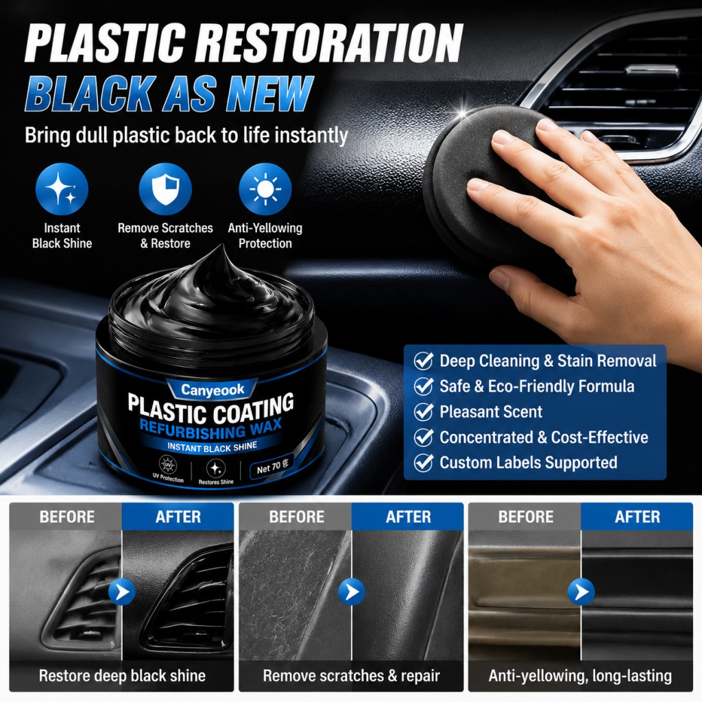 CANYEOOK プラスチックトリム用リニューアルワックス  - Trim Restorer Plastic のレビューと価格